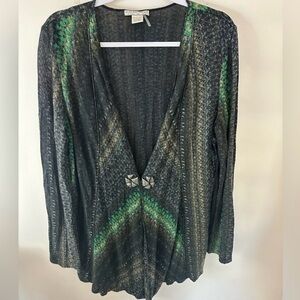 Alberto Makali Mesh Knit Cardigan
Sweater size Large